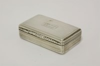 Lot 515 - A William IV silver snuff box