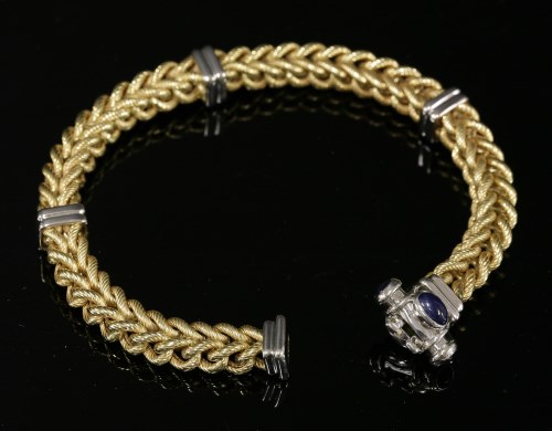 Lot 279 - An Italian two-colour gold bracelet