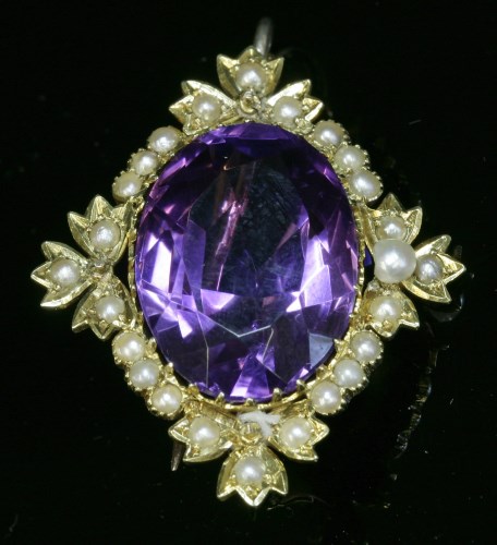 Lot 90 - A late Victorian amethyst