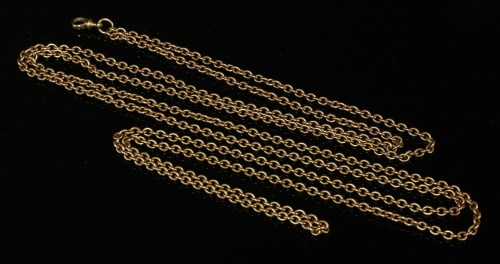 Lot 123 - A Victorian trace link guard chain