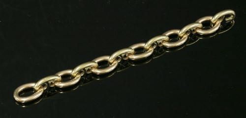 Lot 275 - A yellow and rose gold chain-link bracelet by Cartier