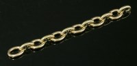 Lot 275 - A yellow and rose gold chain-link bracelet by Cartier