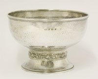 Lot 446 - A George V silver rose bowl