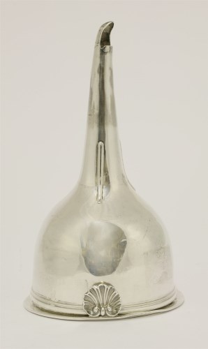 Lot 431 - A George III silver wine funnel