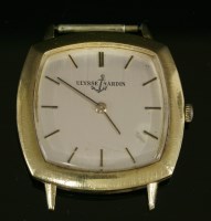 Lot 380 - A gentlemen's 18ct gold Ulysse Nardin mechanical strap watch