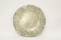Lot 398 - A Middle Eastern silver dish