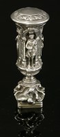 Lot 79 - A French silver desk seal