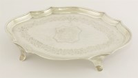 Lot 483 - A George III silver stand