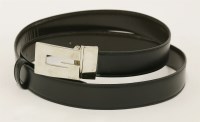 Lot 1514 - A Gucci gentleman's reversible belt with silver-tone 'G' buckle
