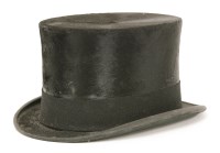 Lot 1367 - A Lock & Co. of London ladies' black silk riding top hat