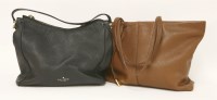 Lot 1006 - A Kate Spade black pebbled leather satchel purse handbag
