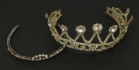 Lot 1555 - A costume tiara