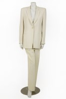 Lot 1300 - A Moschino 'Cheap and Chic' ladies' black dinner jacket with matching trousers