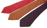 Lot 1497 - Three Hermès silk ties