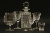 Lot 328 - A collection of cut glass decanters