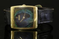 Lot 373 - A gentlemen's 18ct gold Corum Buckingham mechanical strap watch