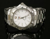 Lot 385 - A gentlemen's stainless steel Tag Heuer Aquaracer WAF1111 watch