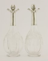 Lot 508 - A pair of Victorian cut glass