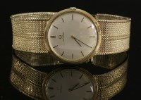 Lot 361 - A gentlemen's 9ct gold Omega mechanical bracelet watch