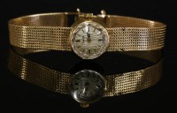 Lot 362 - A ladies' gold Duward mechanical bracelet watch