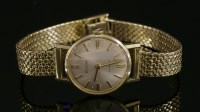 Lot 368 - A ladies' 18ct gold Bulova mechanical strap watch