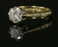 Lot 285 - An 18ct gold single stone diamond ring