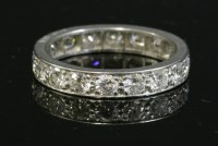 Lot 326 - A platinum diamond set full eternity ring