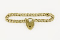 Lot 4 - A 9ct gold filed curb link bracelet