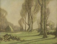 Lot 288 - John Alfred Haggis (1897-1968)
A FARMHOUSE AMONGST TREES
Signed and dated 1932 l.r.