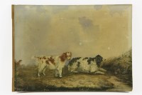 Lot 327 - A watercolour of dogs