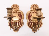 Lot 306 - A pair of modern wall sconces
