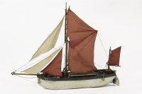 Lot 317 - A clockwork model of a Thames barge named 'Gwen
