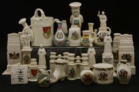 Lot 126 - A collection of twenty four WWI crested ceramics