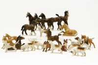 Lot 241 - Seven Beswick porcelain models of fox hounds