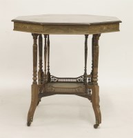 Lot 511 - An Edwardian rosewood octagonal table