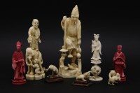 Lot 149 - A collection of ivory carvings