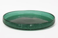 Lot 291 - A large glass dish in the manner of Hadelend glass