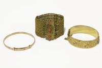 Lot 27 - A Regency gilt metal mesh link bracelet