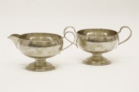 Lot 133 - An American Frank M. Whiting & Co silver cream jug