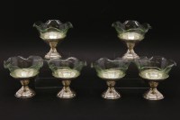 Lot 134 - A set of six American silver sundae dishes