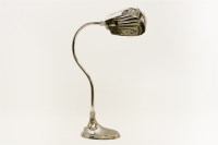 Lot 209 - A nickel plated students lamp