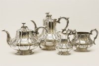 Lot 139 - Elkington and Co silver plated four piece teaset