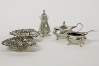 Lot 93 - A pair of Victorian pierced silver bon bon dishes