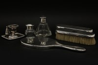 Lot 103 - An assorted set of dressing table silver