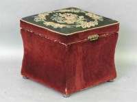 Lot 527 - A Victorian upholstered stool