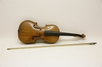 Lot 202 - A late 19th century German copy of a Stradivarius violin