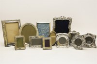 Lot 91 - A collection of silver photograph frames