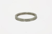 Lot 32 - A white gold diamond full eternity ring (tested as 18ct gold)
2.05g