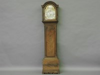 Lot 472 - A walnut cased longcase clock