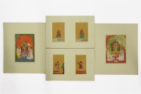 Lot 113 - Four Indian Mica pictures